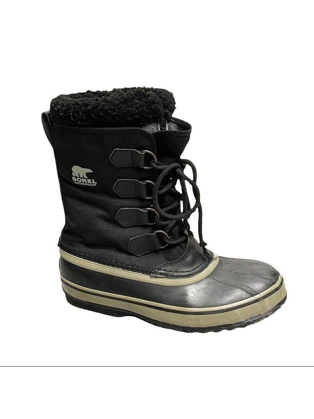 SOREL Men’s 1964 Pac Nylon Winter Snow Boot Black 7